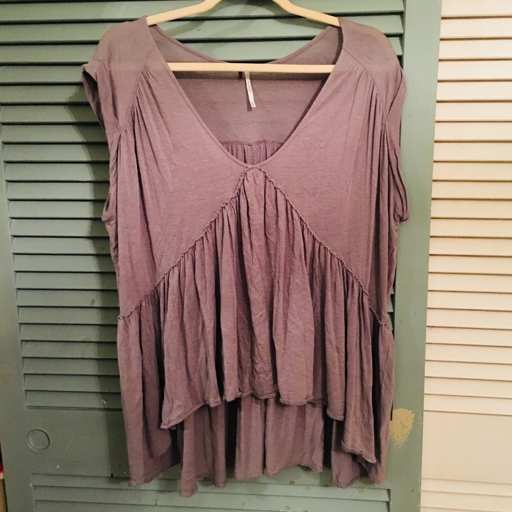 Free People Ruffle Top